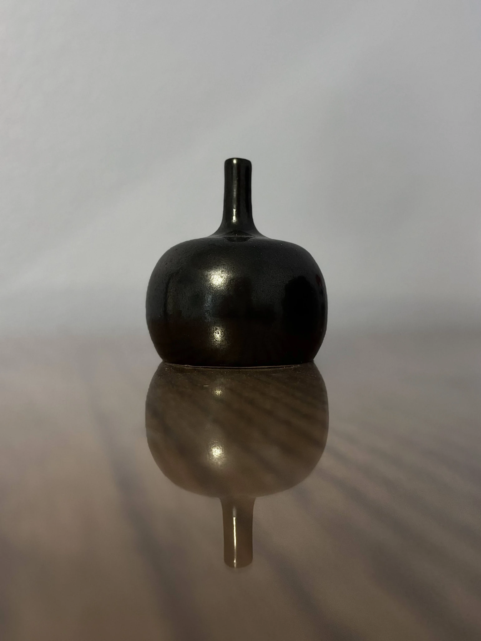 Narrow Black Pot