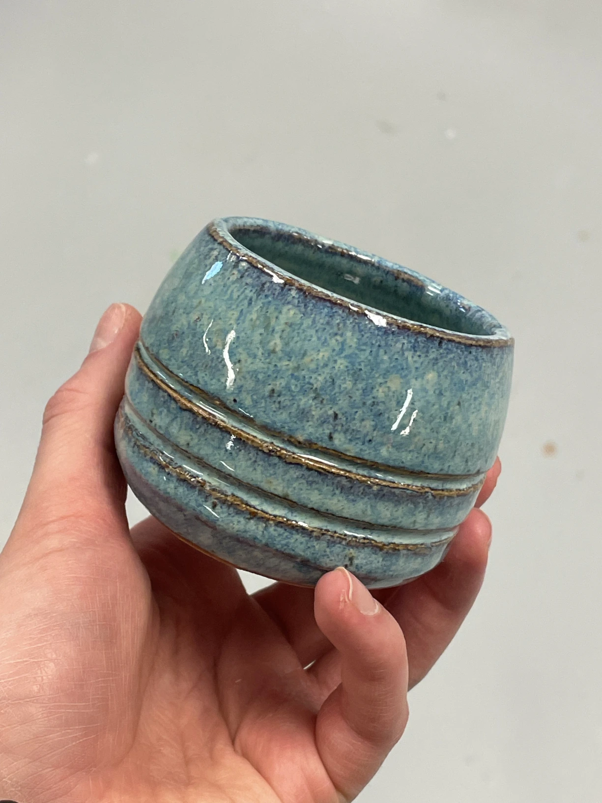 Striped Blue Cup